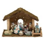 decoratiune craciun iesle led nasterea principala