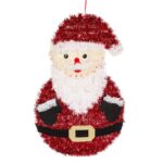 decoratiune craciun mos 3d beteala fata