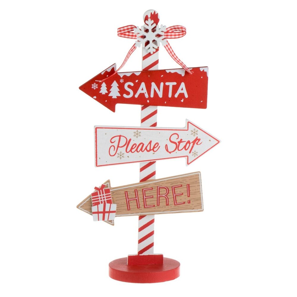 decoratiune craciun tablita santa fata