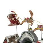 decoratiune scena craciun copii sanie detalii.