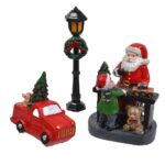 decoratiuni craciun masina felinar principala