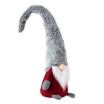 figurina craciun gnome blana artificiala lateral