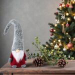 figurina craciun gnome blana artificiala secundara