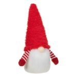 figurina craciun gnome blana rosie lateral