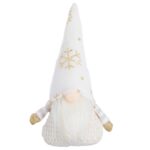 figurina craciun gnome caciula alba fulgi fata