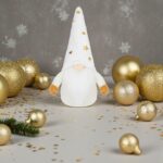 figurina craciun gnome caciula alba stele secundara