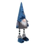 figurina craciun gnome caciula albastra lateral