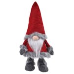 figurina craciun gnome caciula bordo blana fata