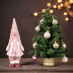 figurina craciun gnome caciula catifelata codite secundara