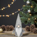 figurina craciun gnome caciula tricotata gri secundara