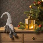 figurina craciun gnome gri caciula paiete secundara