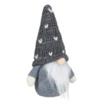 figurina craciun gnome gri lateral
