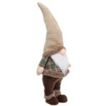 figurina craciun gnome haina maro carouri lateral