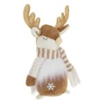 figurina craciun ren fular bej lateral