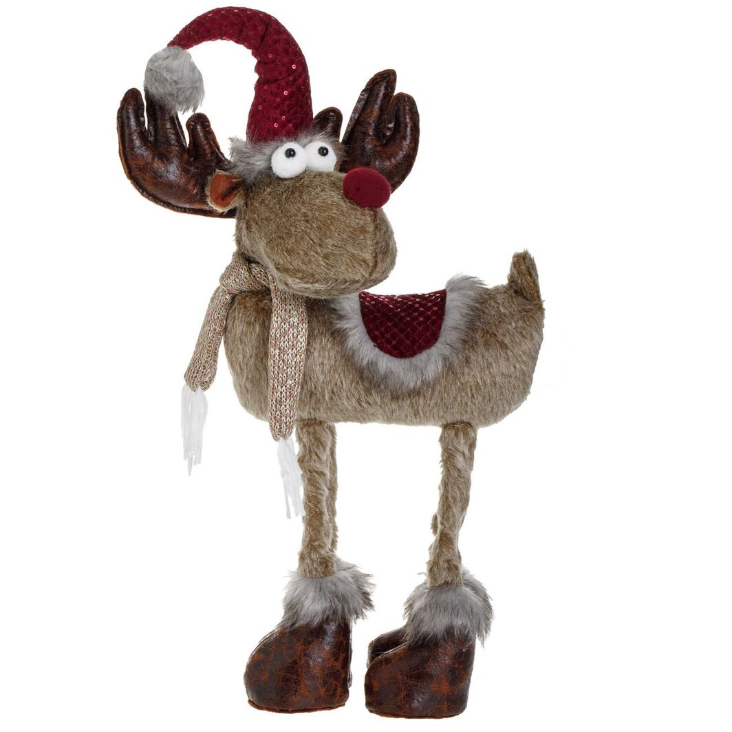 figurina craciun ren maro caciula bordo fata