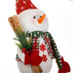 figurina decorativa craciun om zapada schiuri lateral