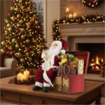 figurina mos craciun cufar sunet decorat