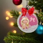 glob craciun barbie roz secundara