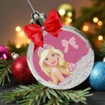 glob craciun barbie roz lateral