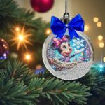 glob craciun minnie albastru secundara