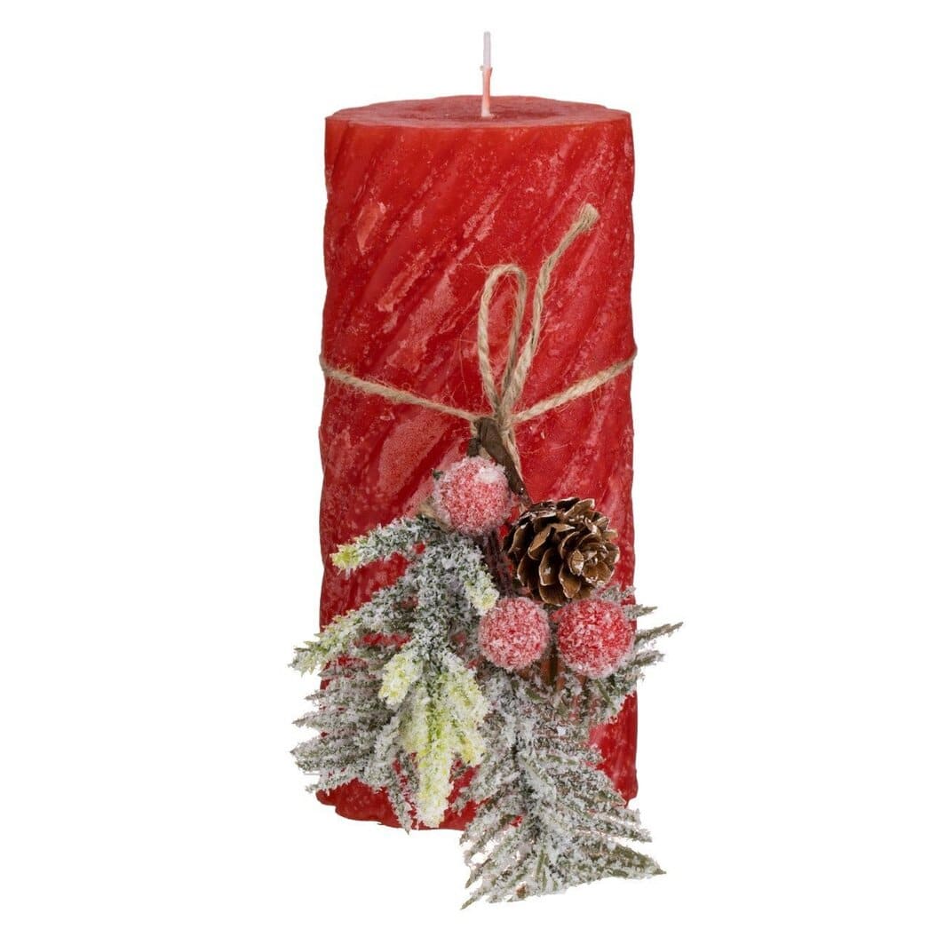 lumanare craciun buchet nins rosie principala