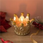 lumanare craciun coroana glitter secundara