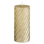 lumanare craciun dungi auriu principala