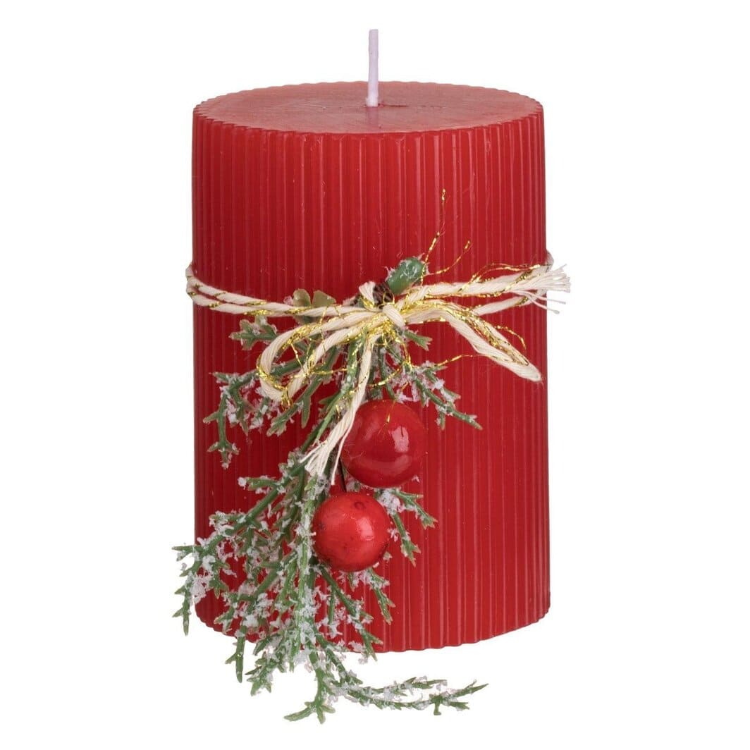 lumanare craciun dungi buchet rosie principala