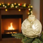 lumanare craciun glob stele auriu secundara