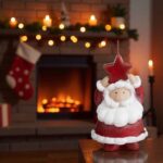 lumanare craciun mos craciun stea fata