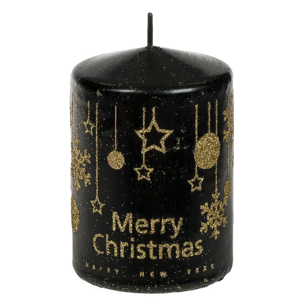 lumanare craciun neagra merry christmas principala