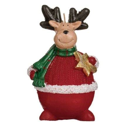 lumanare craciun ren rosu principala