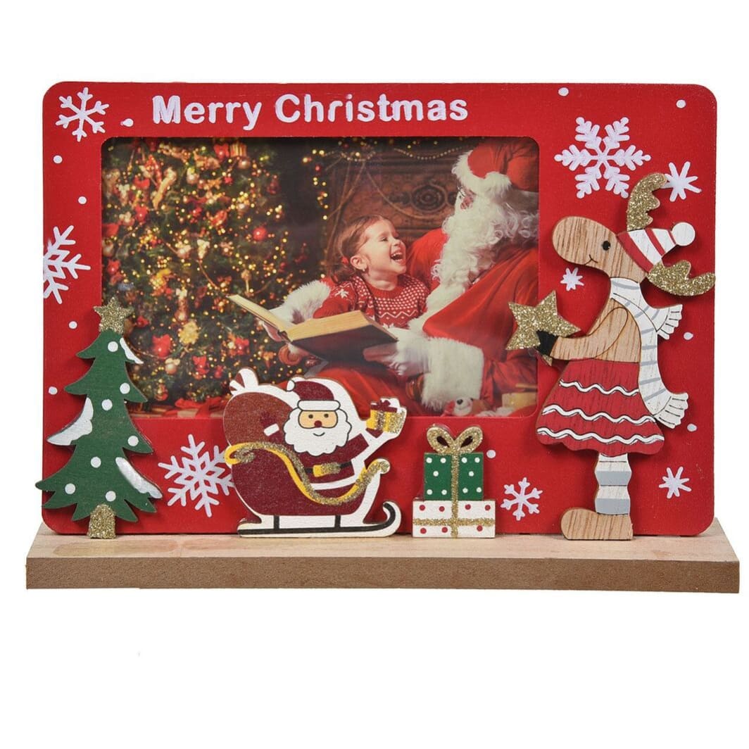 rama foto craciun cerb mos craciun fata