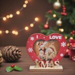 rama foto craciun inima rosie xmas decorata