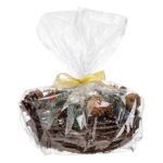 suport lumanare craciun conuri lemn ambalata