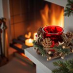 suport lumanare craciun coronita conuri decorat