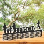 suport medalii atletism familie negru