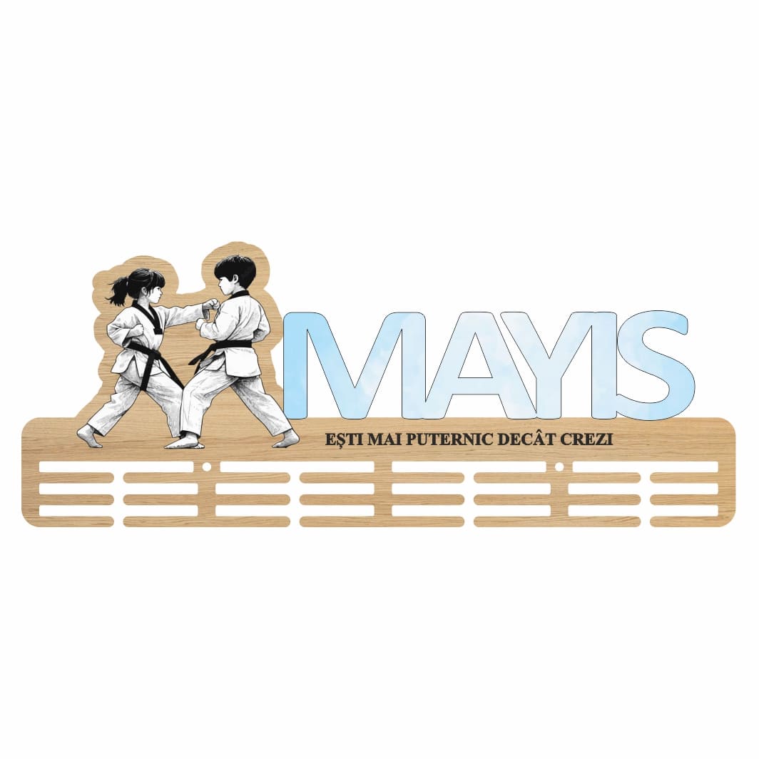 suport medalii personalizat karate