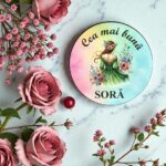 Martisor Brosa, Lemn, 5cm, BMR03 - imagine 3