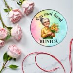 Martisor Brosa, Lemn, 5cm, BMR04 - imagine 3