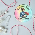 Martisor Brosa, Lemn, 5cm, BMR05 - imagine 3