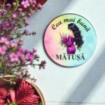 Martisor Brosa, Lemn, 5cm, BMR11 - imagine 3