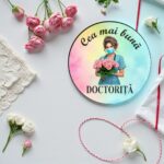 Martisor Brosa, Lemn, 5cm, BMR14 - imagine 3