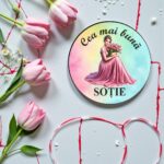 Martisor Brosa, Lemn, 5cm, BMR16 - imagine 3