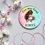 Martisor Brosa, Lemn, 5cm, BMR17 - imagine 3