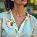 Martisor Brosa, Lemn, 5cm, BMR20 - imagine 2