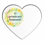 Baza Martisor, Inima, Lemn, 8x7cm, BMUV023