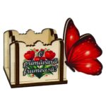 Cutie Aranjamente Florale, Model Fluture, 1 Martie, 10x7cm, CAUV075