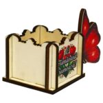 Cutie Aranjamente Florale, Model Fluture, 1 Martie, 10x7cm, CAUV075 - imagine 3