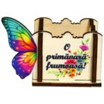 Cutie Aranjamente Florale, Model Fluture, 1 Martie, 9x6cm, CAUV079